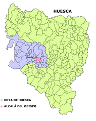 Alcalá del Obispo: situs