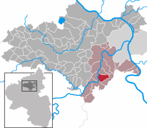 Poziția Alken pe harta districtului Mayen-Koblenz