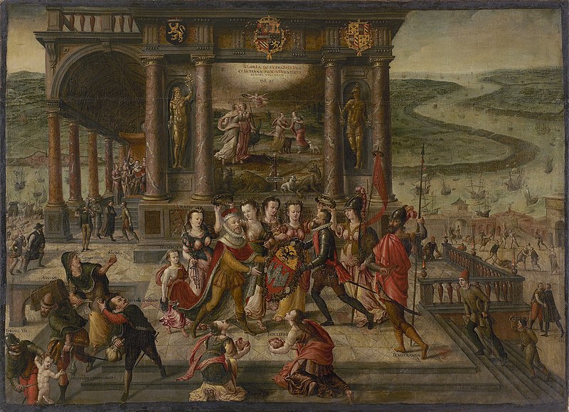 File:Allegorie van de overgave van Antwerpen in 1585, Hans Vredeman de Vries, ca 1585, MAS.jpg