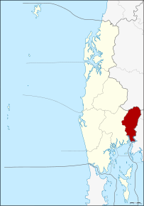 Amplasarea districtului în provincia Phang Nga