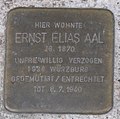 Ansbach Stolperstein Aal, Ernst Elias.jpg