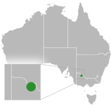 Aprasia aurita distribucija.svg