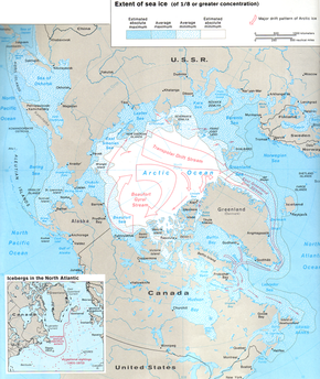 Estimates of the absolute and average minimum and maximum extent of sea ice in the Arctic as of the mid-1970s ArcticSeaIce.png