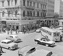 La plaza en los años sesenta