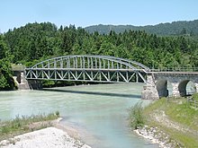 Brücke der Außerfernbahn über den Lech.