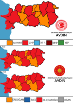 Aydın'da 2023 Türkiye cumhurbaşkanlığı ve genel seçimleri için küçük resim