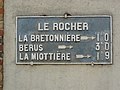 Plaque de cocher Le Rocher.