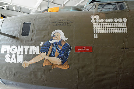 B-24 nose art at the National Museum of the Mighty Eighth Air Force