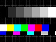 Recreation of the BBC unnamed electronic test card BBC Electronic Card.jpg
