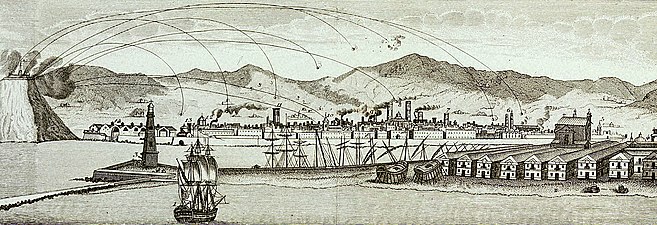 03/12: Bombardeig de Barcelona des del Castell de Montjuïc per les tropes del regent Baldomero Espartero, el 3 de desembre de 1842.