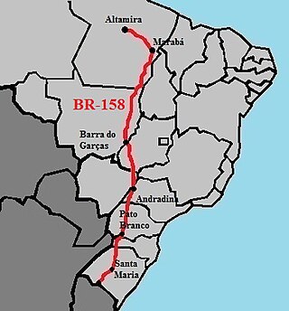 <span class="mw-page-title-main">BR-158</span> Federal highway of Brazil