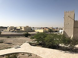 Vue d'ensemble d'Umm Salal Mohammed depuis l'une des emblématiques tours Barzan