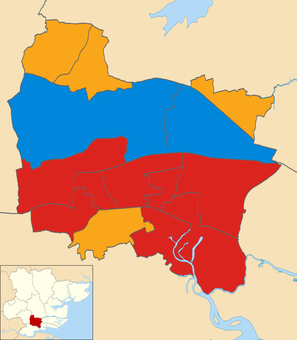 Basildon UK local election 1996 map.svg