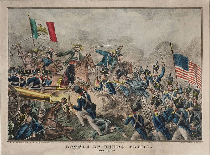 Der Mexikanisch-Amerikanische Krieg  800px-Batalla_de_Cerro_Gordo