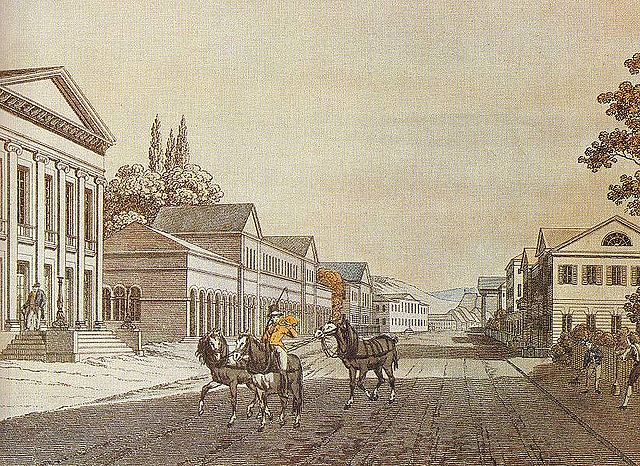 Meiningen Bernhardstreet in 1835