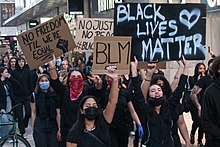 Protest in Stockholm on 3 June Black Lives Matter in Stockholm 2020.jpg