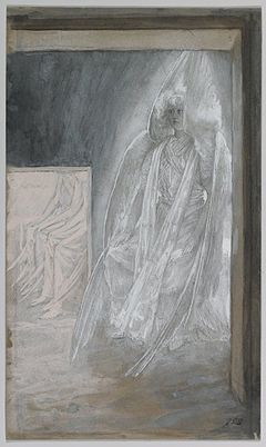 Brooklyn Museum - The Angel Seated on the Stone of the Tomb (L'ange assis sur la pierre du tombeau) - James Tissot.jpg