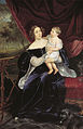 „Princesė Olga Ivanova Orlova-Davydova su dukterimi“ (1834, Tretjakovo galerija, Maskva)