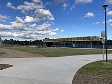 The green roof open space is built on top of the carpark Bulleen Park and Ride open space.jpg