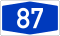 Motorway designation of the then rejected A 87