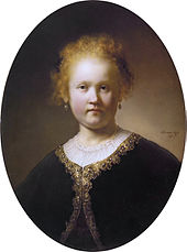 Bust of a young woman, by Rembrandt van Rijn.jpg