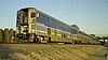 A Surfliner car leads the Pacific Surfliner in push mode at Lake Forest, California, in 2010