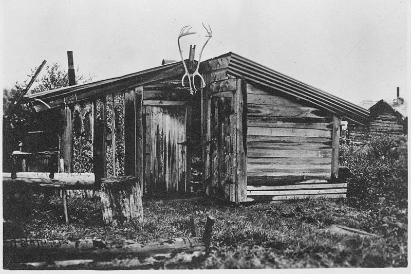 File:Cabin of Rex Beach, Rampart, Alaska. Same source as photo ^966. - NARA - 297812.jpg