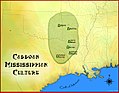 Image 1Map of the Caddoan Mississippian culture and some important sites (from History of Louisiana)