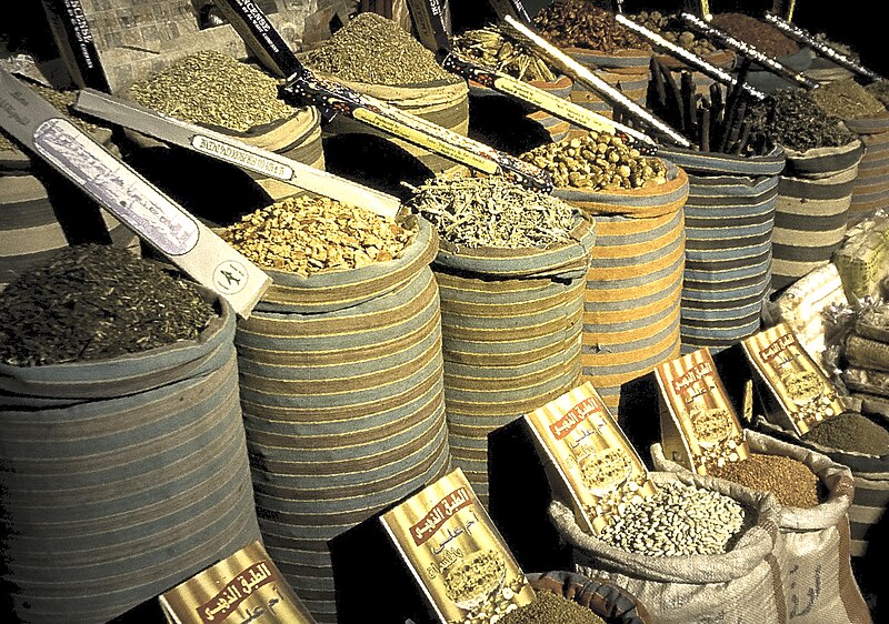 File:Cairo - Khan al-Khalili spice market 1994.jpg