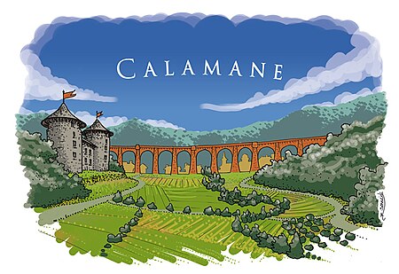 Calamane vallée château viaduc