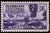 California gold rush
1948 issue California gold rush 1948 U.S. stamp.1.jpg