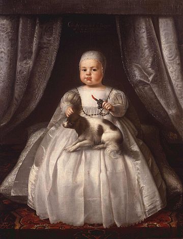 Charles II as an infant in 1630, painting attributed to Justus van Egmont