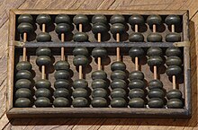 Photo of a Chinese abacus