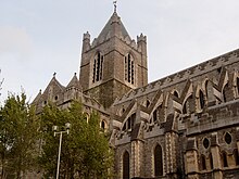 Seat at Christ Church Cathedral, Dublin Christchurch Cathedral Dublin 2002.jpg