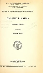 Thumbnail for File:Circular of the Bureau of Standards no. 411- organic plastics (IA circularofbureau411klin).pdf