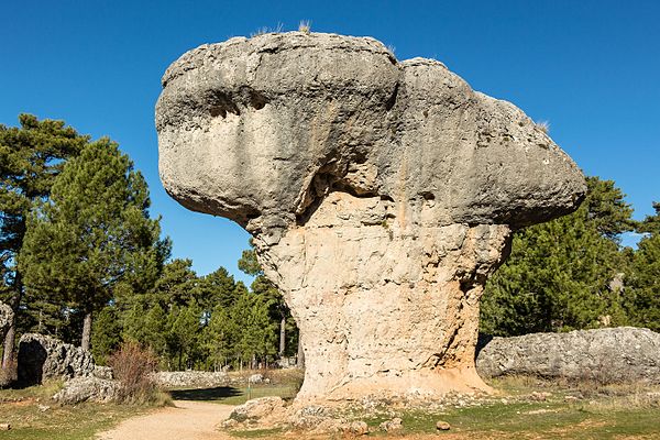 The rock formations of Ciudad Encantada (Cuenca, Spain) provided the setting for a supernatural encounter in Conan.