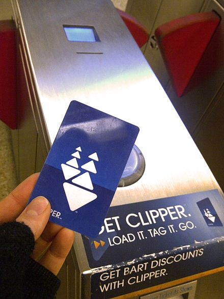 The Clipper Card in action