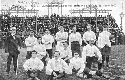 Nacional in 1905. That squad won the Copa de Honor Cousenier defeating legendary Argentine team Alumni