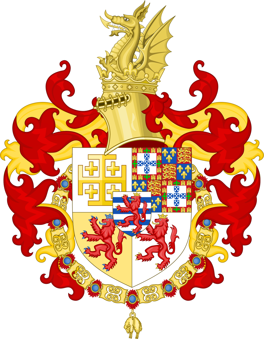 File:Coat of Arms of John of Portugal, Prince of Antioch ...