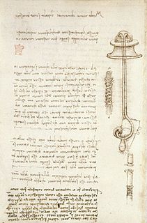 Codex Arundel book by Leonardo da Vinci