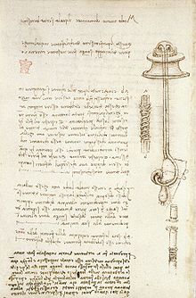 Fol 24v from Codex Arundel: study of an underwater breathing device for divers Codex arundel.jpg