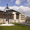 Colet Statue, Science Buildings, and Racquet Court.jpg