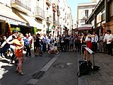 ]]. Pl. Llibertat (Barcelona). This is a photo of a building listed in the Catalan heritage register as Bé Cultural d'Interès Local (BCIL) under the reference 08019/2586. Object location 41° 23′ 59.46″ N, 2° 09′ 12.52″ E  View all coordinates using: OpenStreetMap