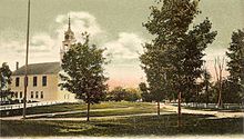 Second Rindge Meetinghouse, Horsesheds and Cemetery, Rindge, Cheshire County Congregational Church and Common, Rindge Center, NH.jpg