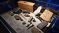 Construction material on display at Lullingstone Roman Villa at Lullingstone.