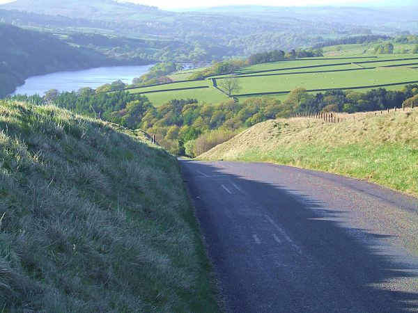 Bunsall Incline in the Goyt Valley, now converted to a road