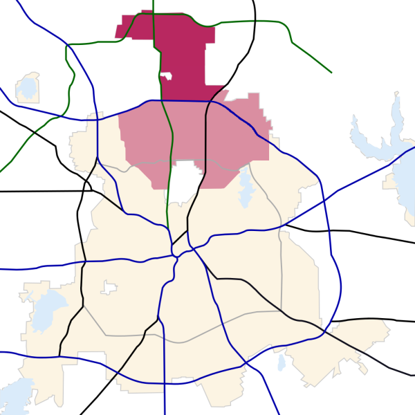 File:Dallas, Texas map - Far North Dallas.svg