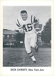 Dick Christy American football player