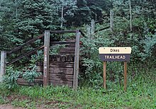 Trailhead for Dike Trail no. 1389, in the San Isabel National Forest, Colorado Dike Trail no. 1389.JPG