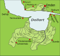 Der Dollart und Einpolderungen im Rheiderland
